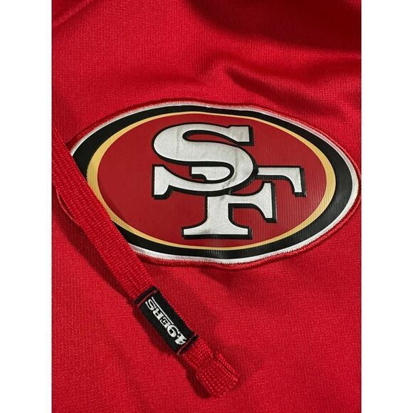 Nike Mens Dry Fit 49ers Hoodie XXL On Field Apparel Therma Fit NFL Red - Picture 4 of 12